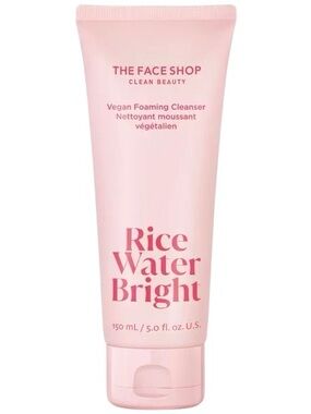 The Face Shop Rice Water Bright Vegan Foaming Cleanser 5oz